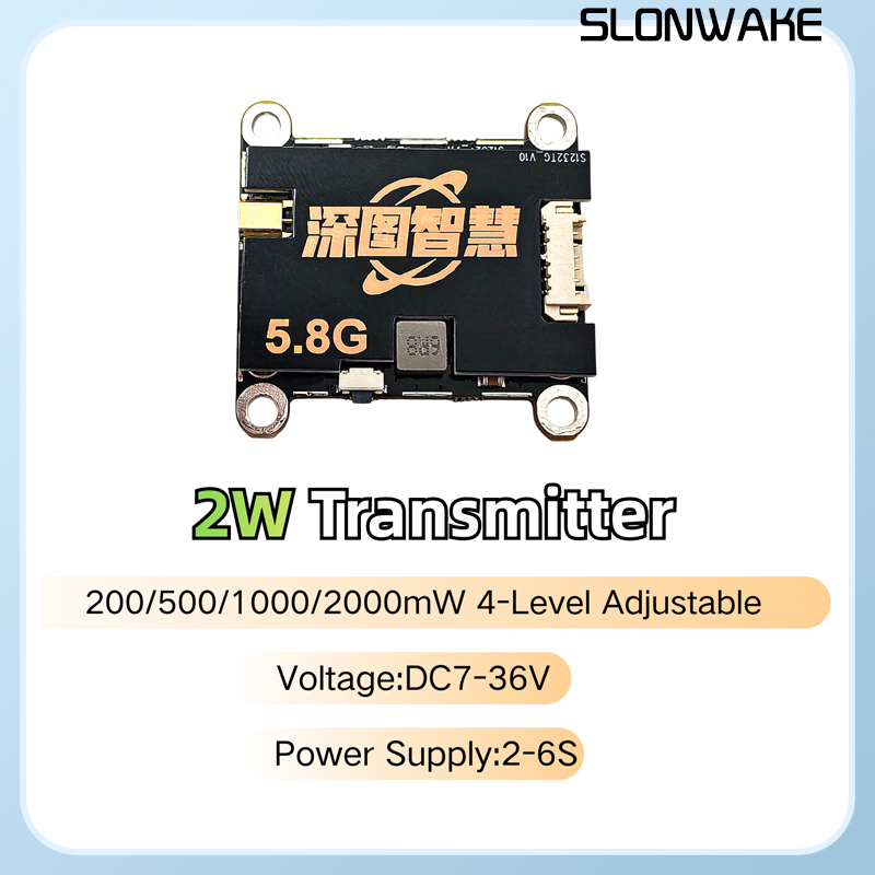 SLONWAKE 5.8G 56CH 2W transmit - đánh giá và giá Fpv Drone Quadcopter
